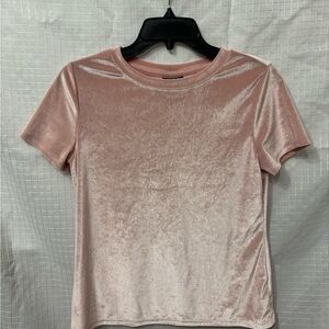 Velvet Short Sleeve Top